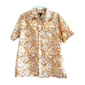 Van Huesen Tropical Button Down Short Sleeve Size 16-16 1/2